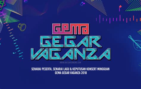 Konsert gegar vaganza minggu 1. Gema Gegar Vaganza 2018 - Senarai Peserta, Senarai Lagu ...
