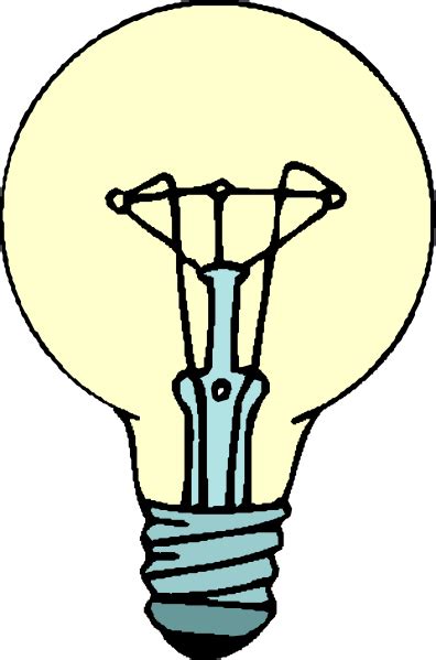 Thinking Light Bulb Clip Art Free Clipart Images 2 Clipartix