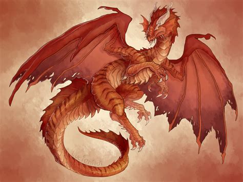 Dnd Ancient Red Dragon By Lucieniibi On Deviantart