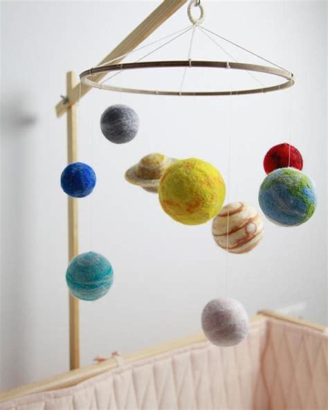 Solar System Mobile As A Space Nursery Decor First Mothers Day Gift Solar System Baby Mobile