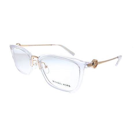 eyewear frames michael kors mk 4054 3105 crystal clear eyeglasses frame w demo lens