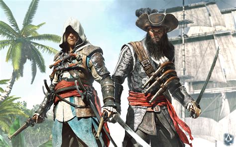 Free Wallpapers Assassin S Creed Iv Black Flag Assassin Pirates Edward Kenuey Black Beard Black