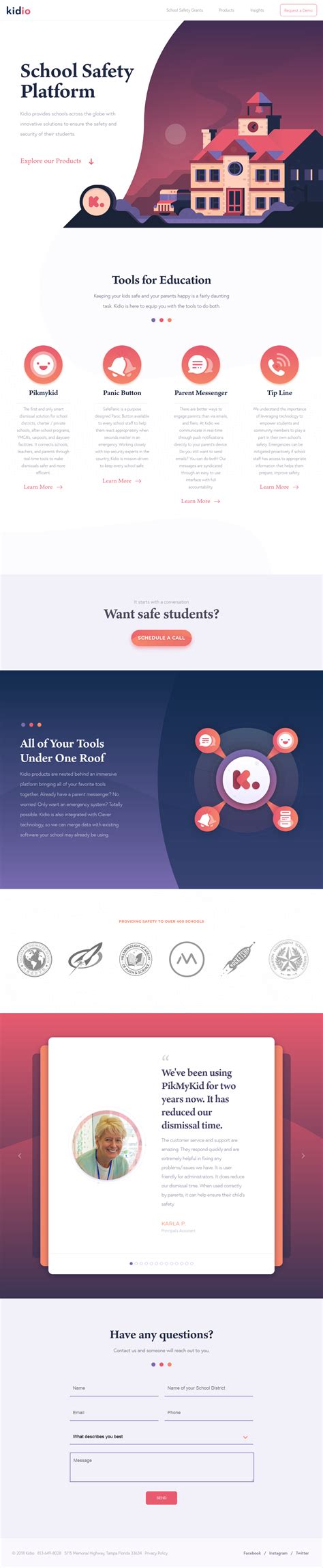 Landing Page Example: kid.io | Landing page examples, Landing page ...