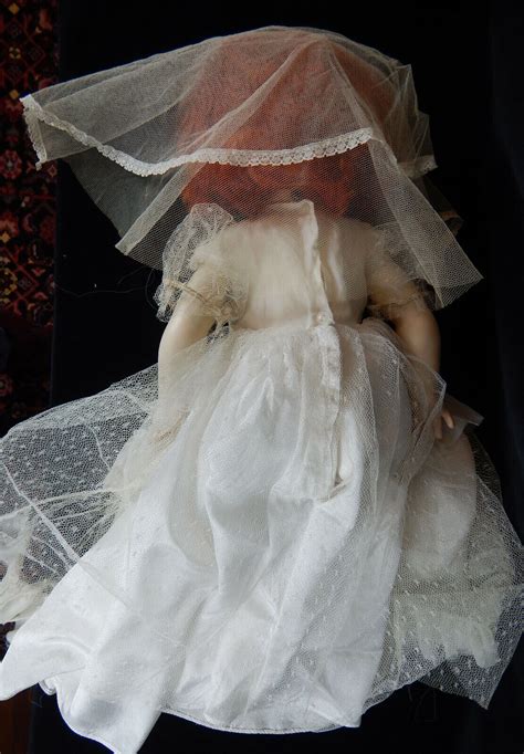 Playthings Bride Doll 21 Vintage Hard Plastic Head Vinyl Body Closing Eyes Ebay