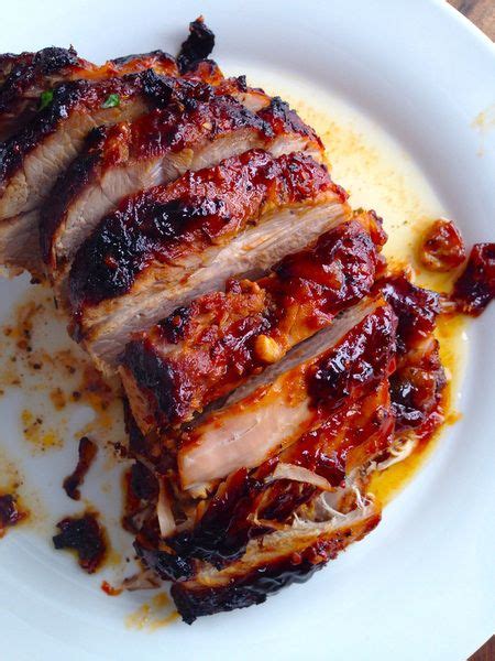 Glazirana svinjska pečenka s pečeno zelenjavo in 2019 | Food, Lunch, Pork