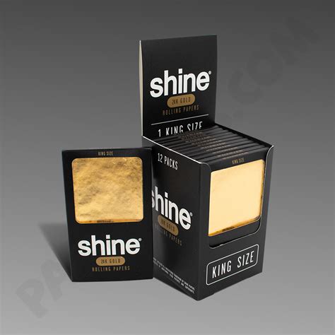 Shine 24k Gold King Size Paper Single Sheet 12ct