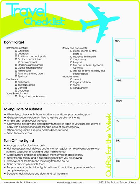 Free Planner Templates Road Trip Itinerary Template
