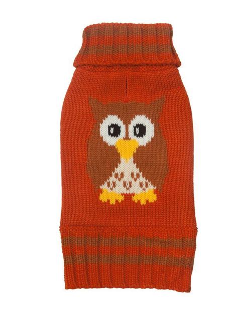 Owl Dog Sweater With Images Knit Dog Sweater Pet
