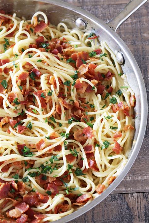 Our spaghetti recipes include italian classics such as spaghetti bolognese, spaghetti carbonara and spaghetti vongole. Eggless Spaghetti Carbonara