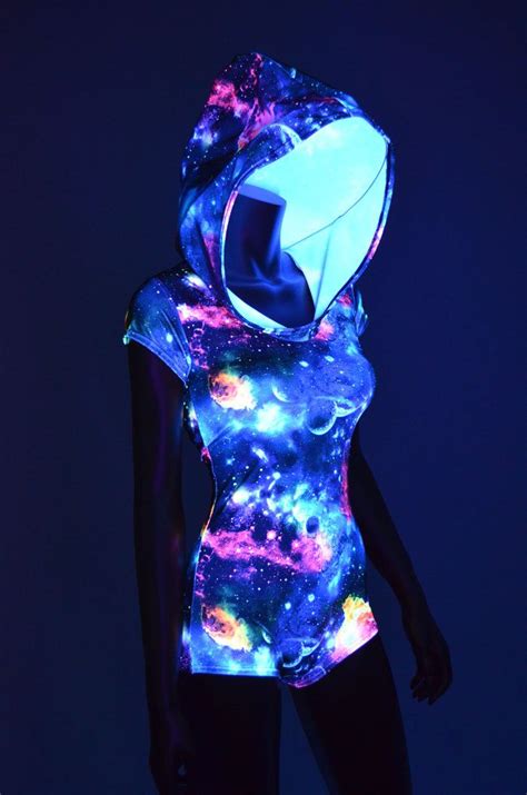 fashionofthemultiverse galaxy space print bodysuit romper hoodie with by coquetryclothing