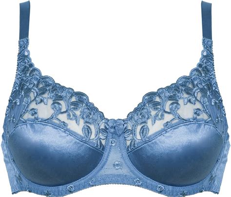 Naturana Underwired Satin Lace Full Cup Everyday Bra 87543 Various