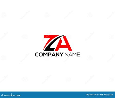 Za Logo Icon Design Idea Concept Stock Vector Illustration Of Concept