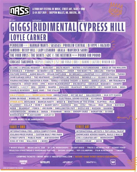 Cypress Hill Giggs Rudimental For Nass Festival Cypress Hill