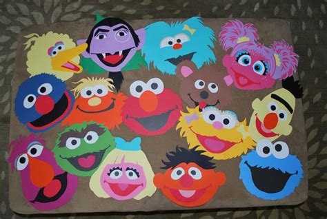 Handmade Sesame Street Characters Initially I Made These For The Kids