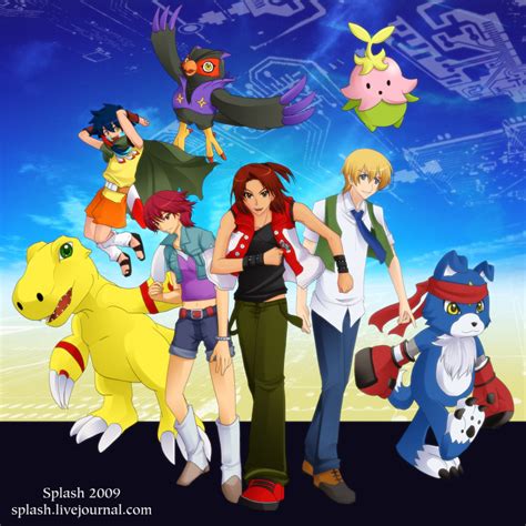 Agumon Digimon Savers Daimon Masaru Digimon Savers Falcomon