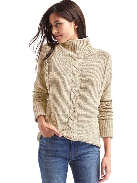 Plait Cable Knit Mockneck Sweater From Gap Sweaters For Women Stylish Outfits For Women Over