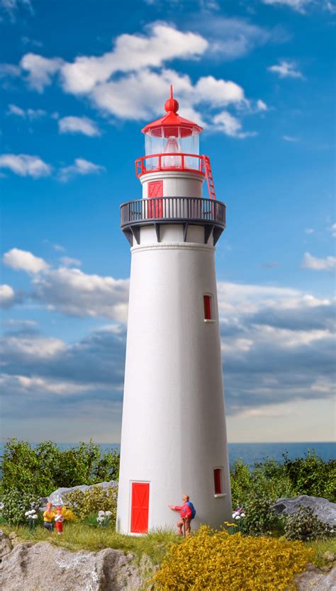 H0 Lighthouse with LED-beacon - E-trains