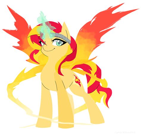 Sunset Shimmer The Mage The Phoenix By Maltrazz On Deviantart
