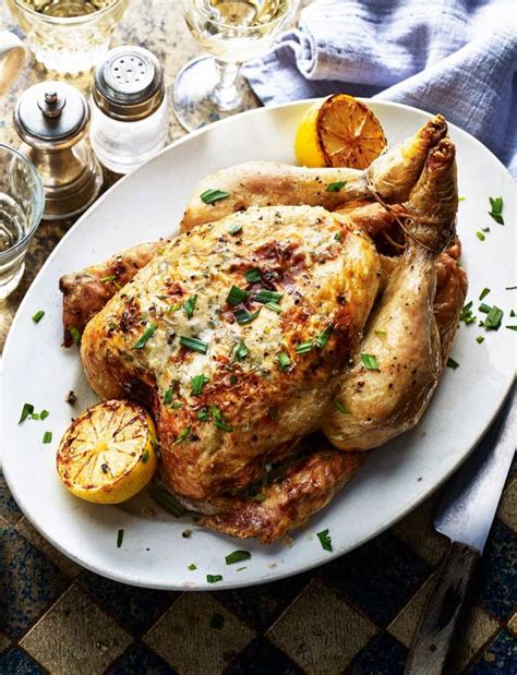 Today i decided to show you guys how i make a complete roasted chicken dinner. Roast chicken stuffed with lemony goats' cheese and ...
