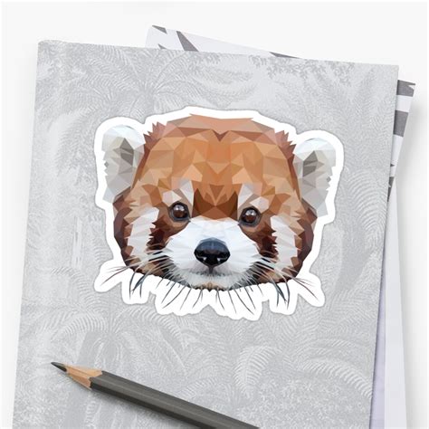 Red Panda Sticker By Edwardmhz Redbubble