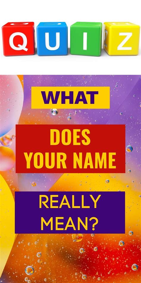What Does My Name Mean Find Out With This Fun Quiz Fun Quizzes To
