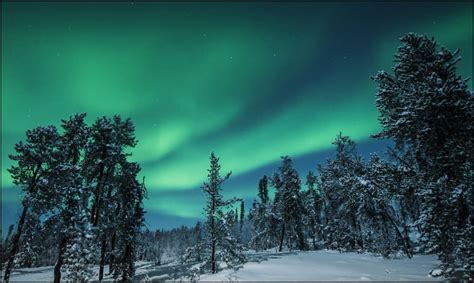Winter Northern Lights Yellowknife Beautiful Places