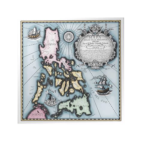 Vintage Philippine Map Original Filipiniana Themed Decoposter