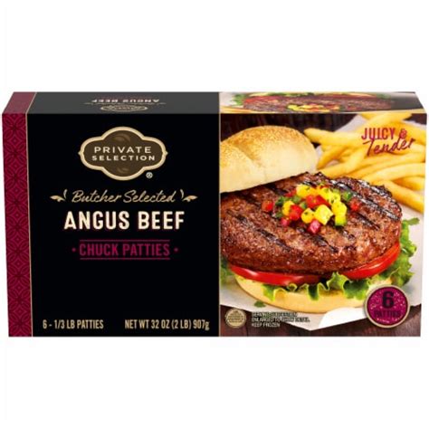 Private Selection Angus Beef Chuck Patties Count Oz Frys Food Stores