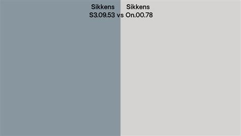 Sikkens S3 09 53 Vs On 00 78 Side By Side Comparison