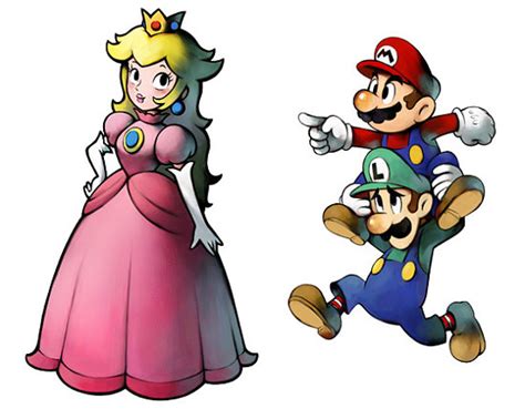 Super Mario And Princess Peach Wallpaper