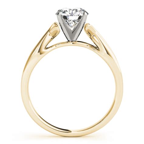 Solitaire Bypass Diamond Engagement Ring 14k Yellow Gold 1ct Ng5748
