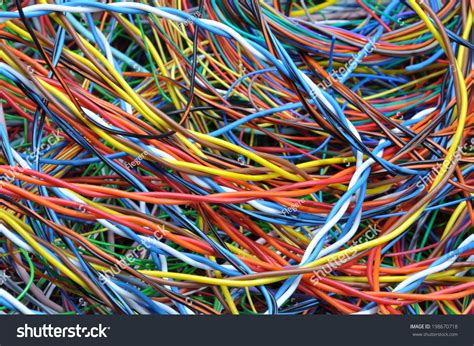 Network Chaos Colorful Computer Cables Stock Photo 198670718 Shutterstock