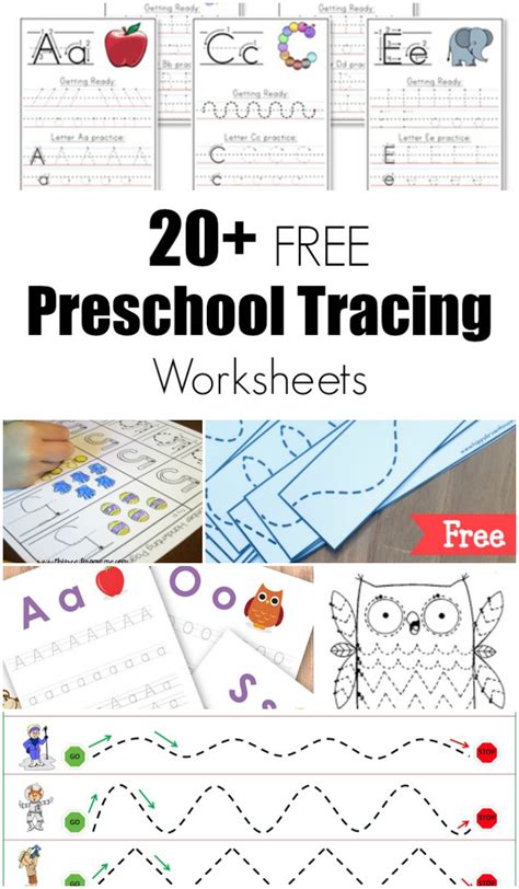 Tracing Free Printable Worksheets For Preschool
