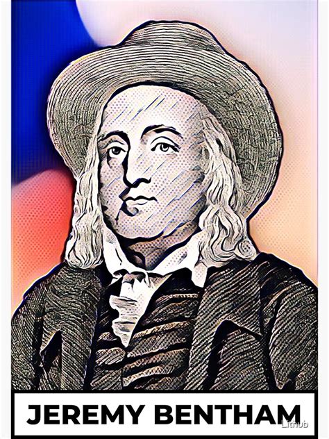 Lámina Fotográfica Copia Del Arte De Jeremy Bentham Retrato De