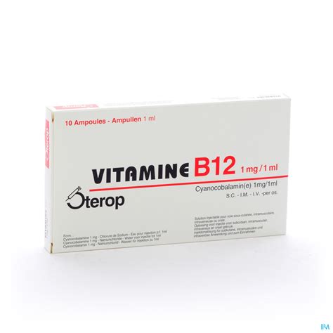 Vit B12 Scimiv Amp 10 X 1mg1ml Vitamines Minéraux Vitamines Et Tonique Médicaments