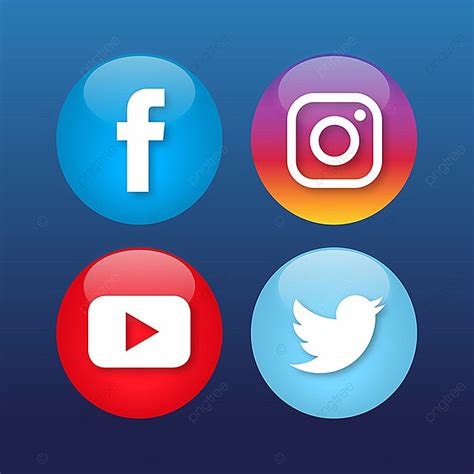 Pngtree has millions of free png, vectors and psd graphic resources for designers.| Social Media Icons Collection, Logo, Icon PNG and Vector ...