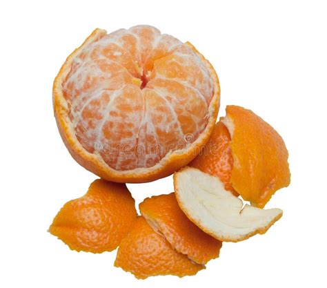 Orange Avec La Peau En Spirale épluchée Image Stock Image Du Juteux