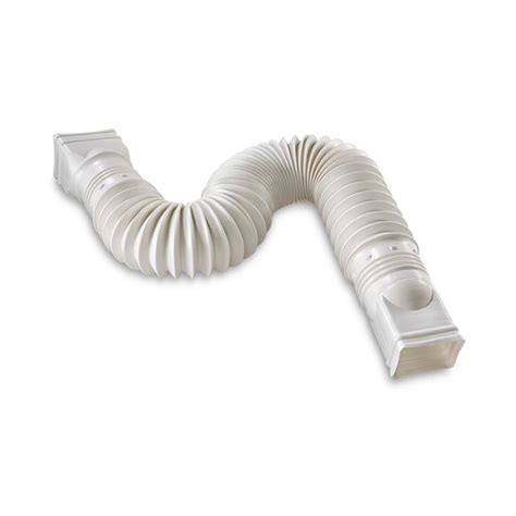 Amerimax Flex A Spout Vinyl 24 In White Downspout Extension In The