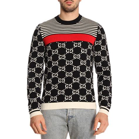 Sweater Gucci Men Sweater Men Gucci 496458 X9i07 Giglio En