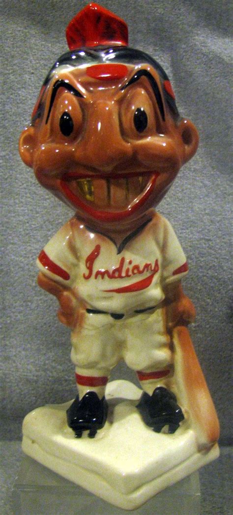 Lot Detail Vintage 50s Stanford Pottery Cleveland Indians Chief