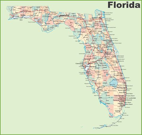 Mapas Detallados De Florida Para Descargar Gratis E Imprimir Maps Of Porn Sex Picture
