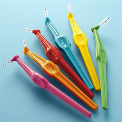 Tepe Angle Interdental Brushes In Various Colours And Sizes Pack Of 6