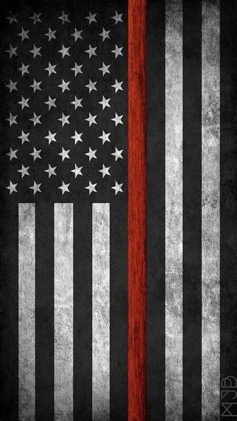 Thin Red Line Flag Wallpaper Blogician