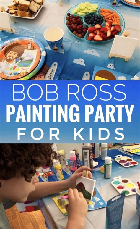 He was the creator and host of the joy of painting. Bob Ross Painting Party for Kids - Glitter On A Dime