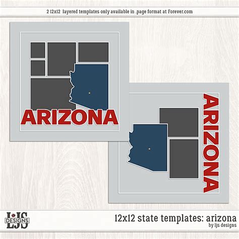 12x12 State Templates Arizona Digital Art