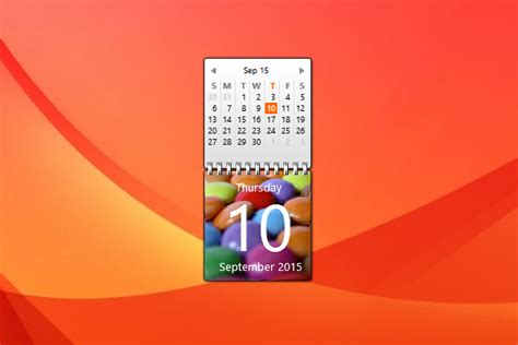 Sweet Calendar Windows 10 Gadget Win10gadgets