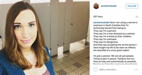 Transgender Woman S Selfie In A North Carolina Public Bathroom Is The