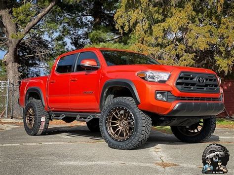 Toyota Tacoma Orange Fuel Off Road Rebel 6 D681 Wheel Front