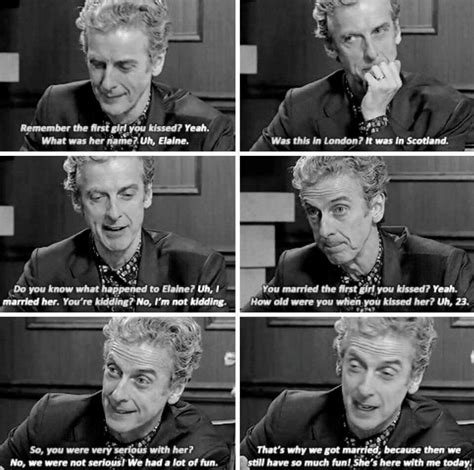 Peter Capaldi Being Ultra Adorable With The Romantic Story Of Him And
