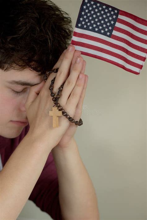 Teenage Boy Praying Stock Image Image Of Religion Pride 100141987